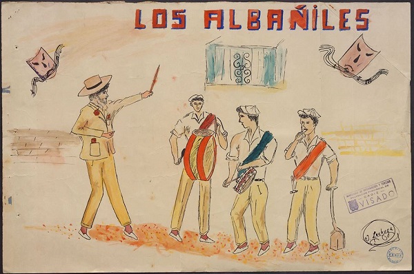 Los Albañiles - Boceto