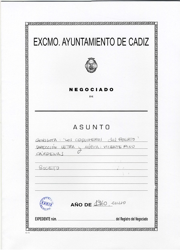 Los Coquineros del Puerto - Carpeta de Inscripción 
