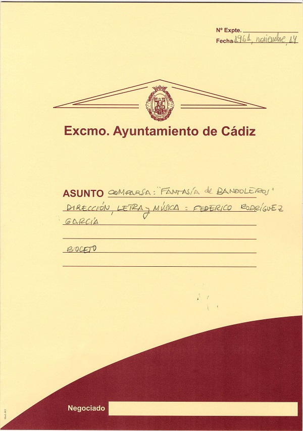 Fantasía de Bandoleros - Carpeta de Inscripción