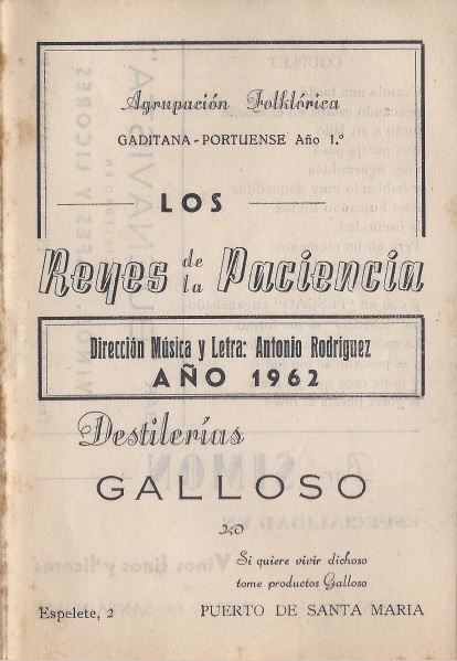 Los Reyes de la Paciencia - Cancionero