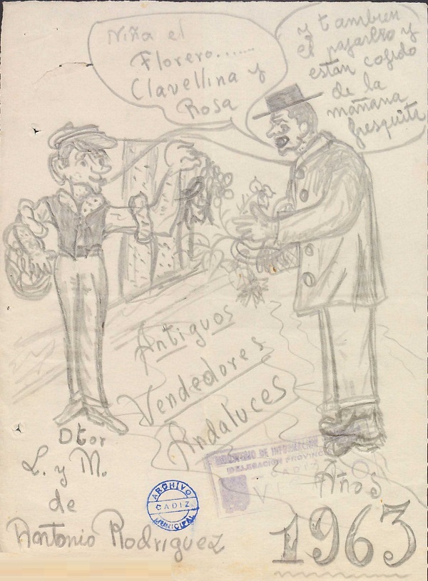 Los Vendedores Antiguos Andaluces - Boceto