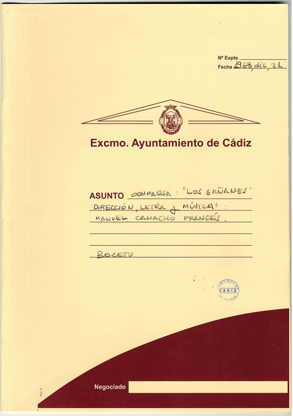 Los Gañanes - Carpeta de Inscripción