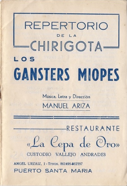 Los Gánster Miopes - Cancionero