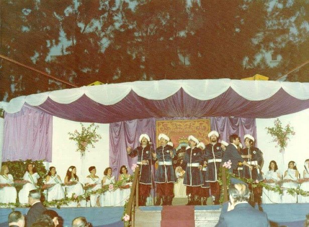 Caseta Municipal de Chiclana durante el acto de Coronación de la Reina de la Feria en 1978