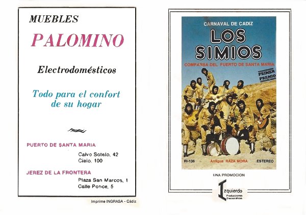 1980.- Los Simios - Cancionero
