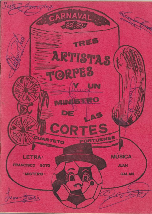 Tres artistas torpes y un ministro de las cortes - Cancionero