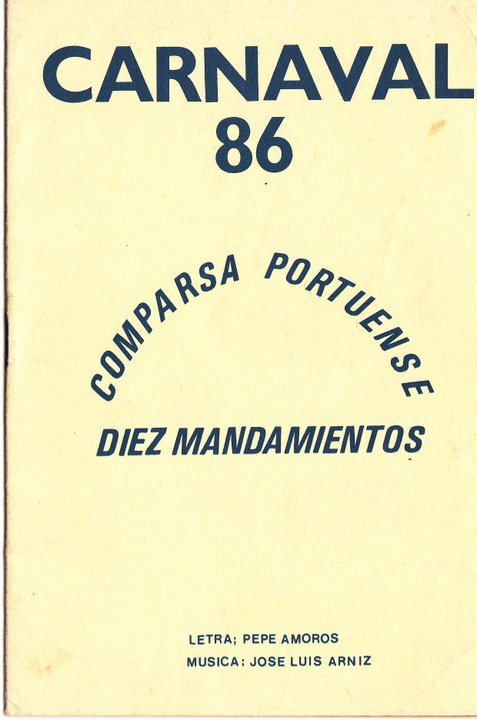 Los Diez Mandamientos - Cancionero