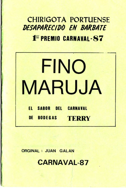 Desaparecido en barbate - Cancionero