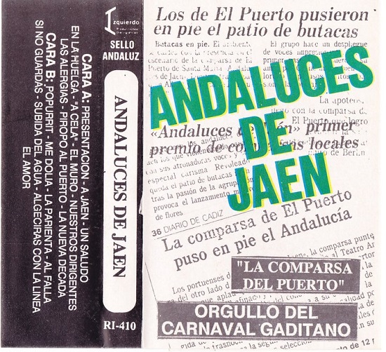 Andaluces de Jaén - Caratula Cassette