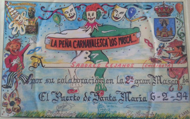 Sabores lejanos - Diploma Los Masca