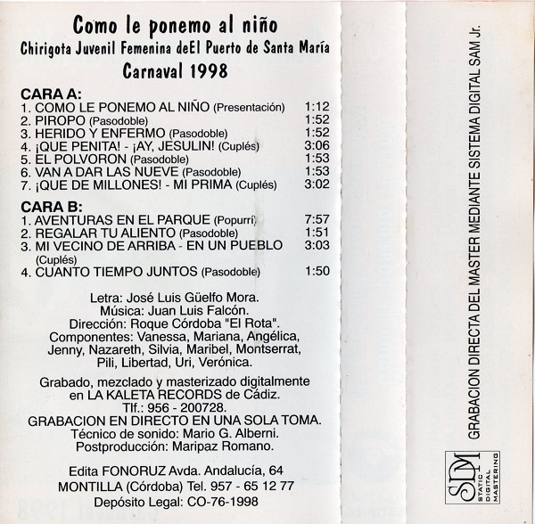  Como le ponemo al niño - Contraportada interior