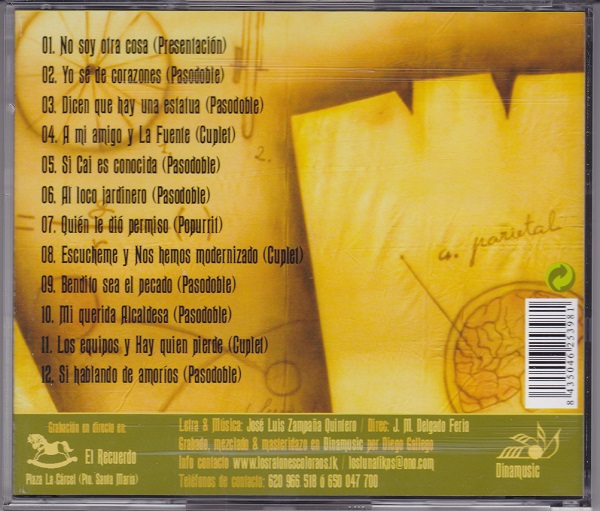Los Lunátikos - Contra Portada CD