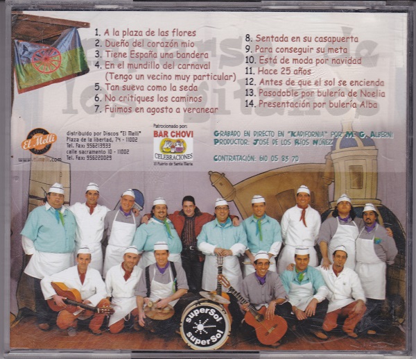 La Guapa de Cádiz - Contra Portada CD
