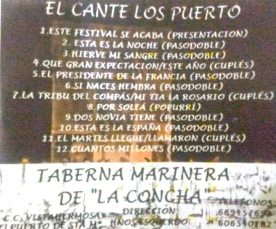 El Cante Los Puerto - Contra-Portada