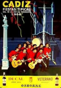 Cartel Oficial de Cádiz - 1966.