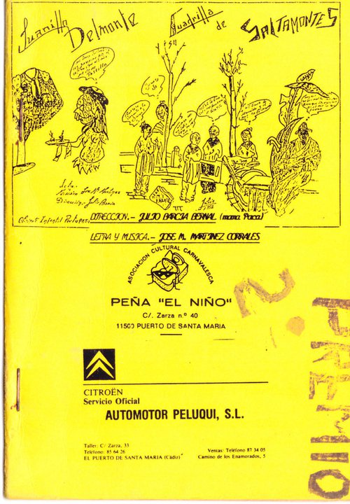Juanillo Delmonte y su cuadrilla de saltamontes. - Cancionero