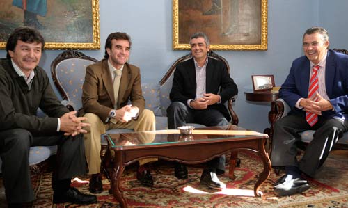 Recibimiento con el Sr. Alcalde