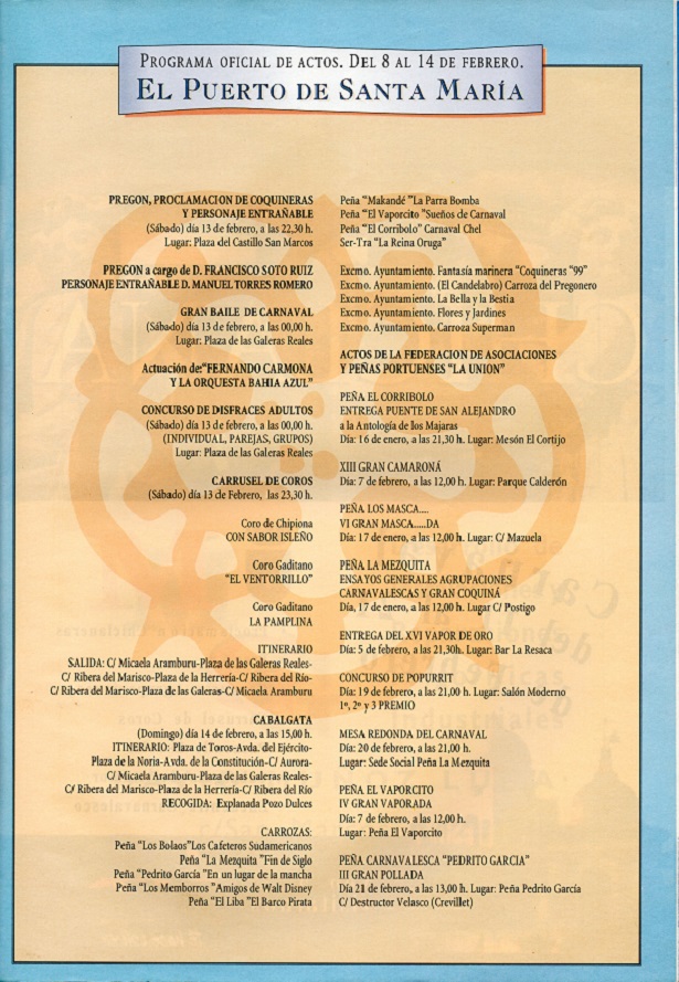 Programa Oficial de Actos