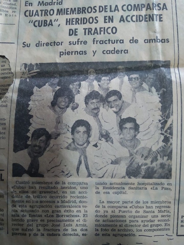 Accidente de la Comparsa CUBA