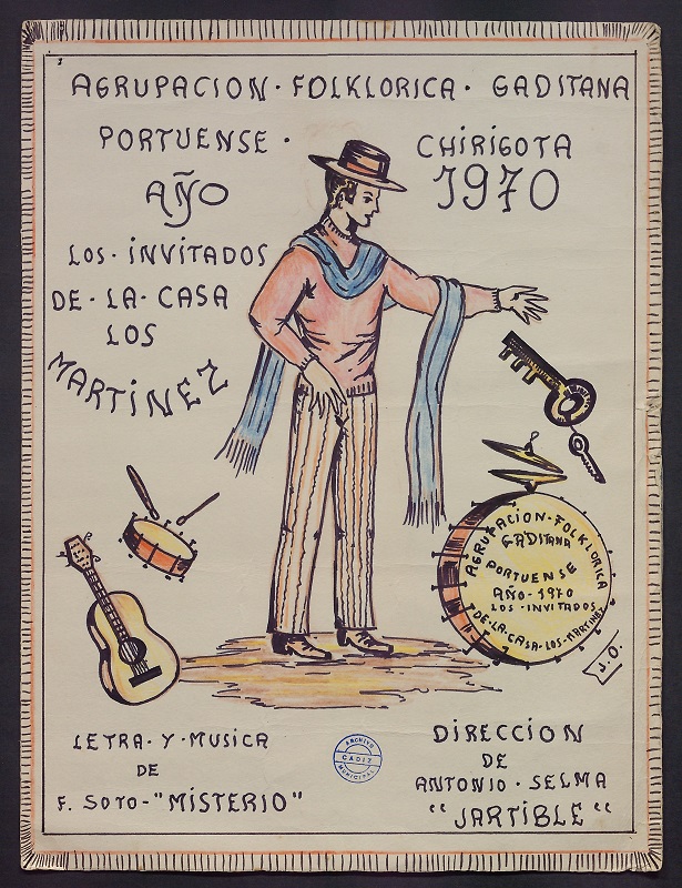 Boceto representativo del tipo de "Los invitados a la Casa Los Martínez"