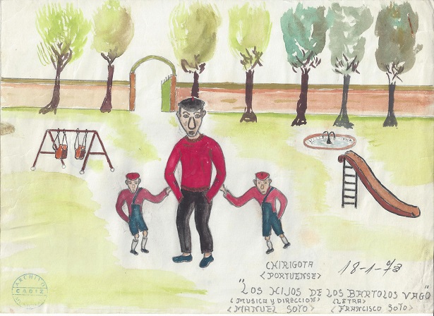 Boceto representativo del tipo de "Los hijos de los Bartolos Vagos"