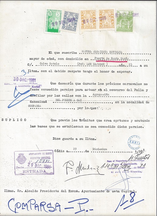 Del Puerto a Cai - Solicitud Concurso