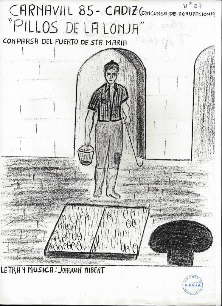 1985.- Pillos de la lonja - Nuevo Boceto representativo de su tipo.