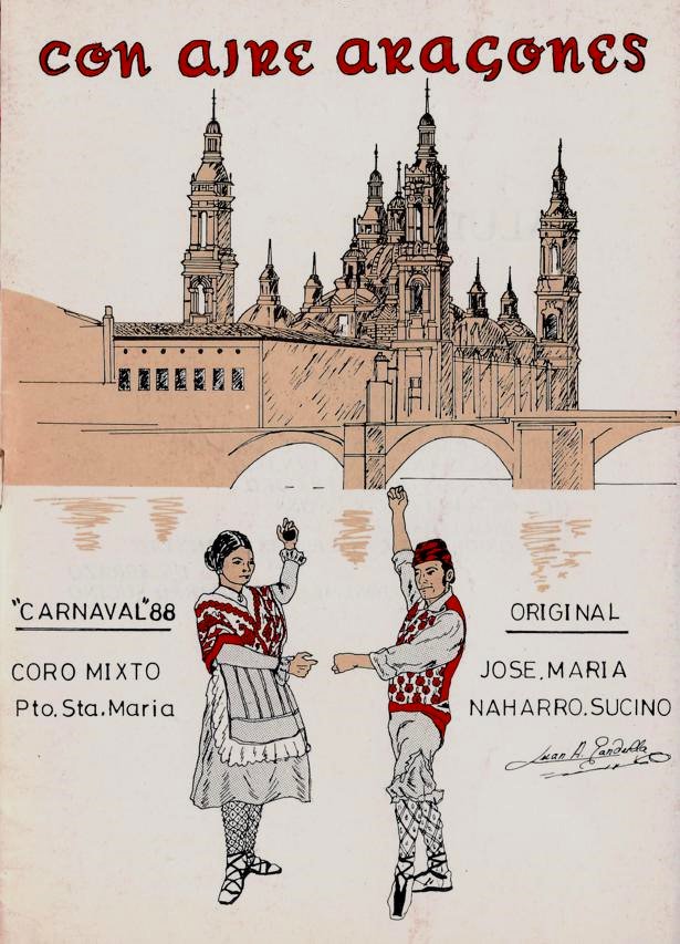 Con aire aragonés - Portada de su Cancionero