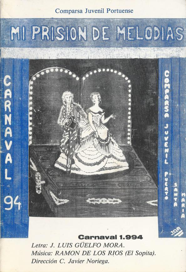 Mi prision de melodias - Portada de su Cancionero