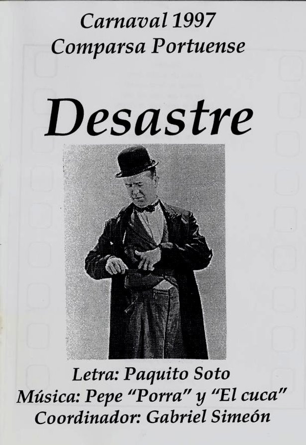 Desastre - Portada de su Cancionero